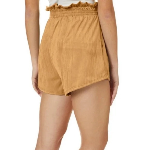 Women's Faux Suede Shorts - Picture 2 of 3